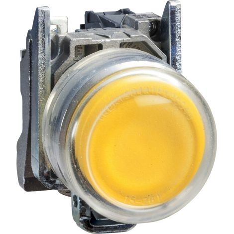 Bouton poussoir à impulsion Ø22 jaune 1F IP66 - XB4BP51 (1/3)