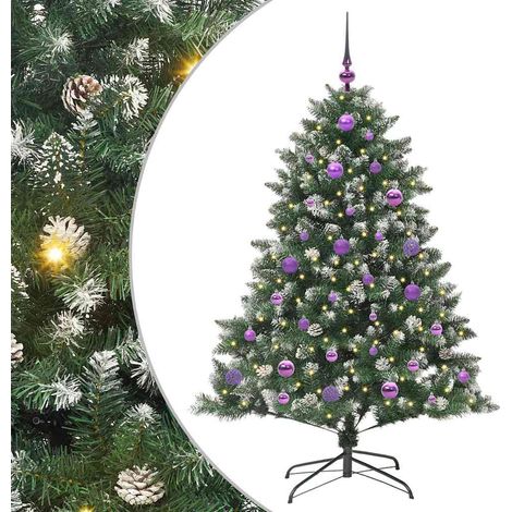 vidaXL Albero di Natale artificiale con 150 LED Verde 150 cm