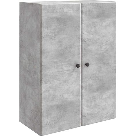 Wandschrank Betongrau 66 x 34,5 x 90 cm Holzwerkstoff vidaXL