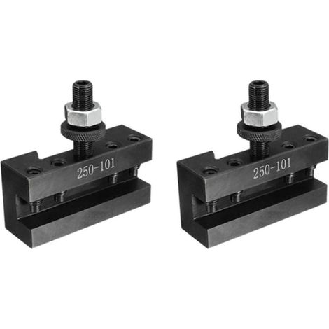 Porte-outil à changement rapide 2X 250-101 pour tournage et dressagecompatible uniquement avec les tours à pistonnoir (1/5)
