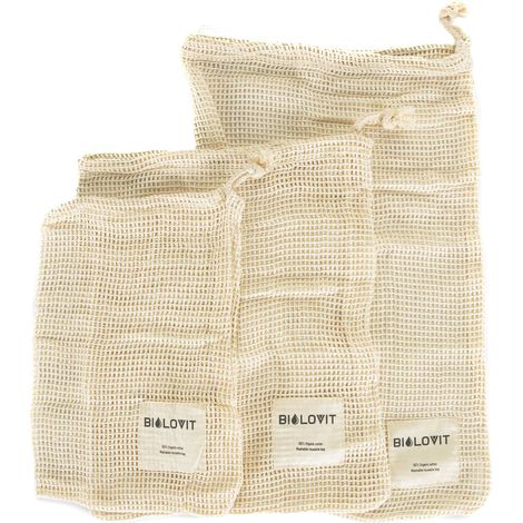 Set de bolsas de compra Bilovit Zero Waste - 3 piezas (1/5)
