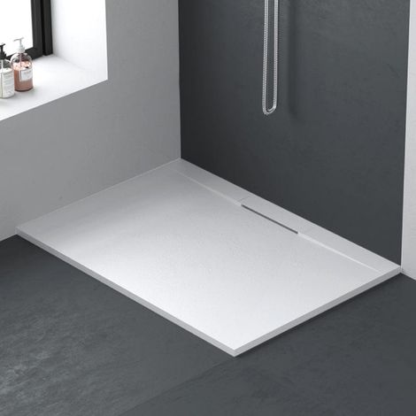 Mineralguss-Duschwanne extra flach LYRA WEISS 95x180cm (1/4)