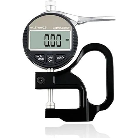 Micromètre Jauge d'épaisseur électronique 12,7 mm Micromètre numérique Testeur d'épaisseur Micrometro Sortie de données RS232(0.001mm) (1/5)