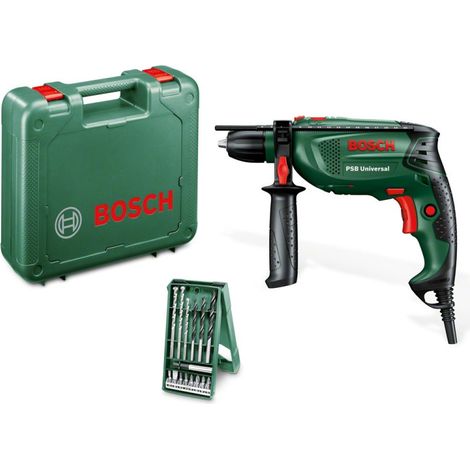 Trade Shop - Taladro/atornillador De Impacto Bosch Psb Universal 650 W Con Maletín - (1/4)