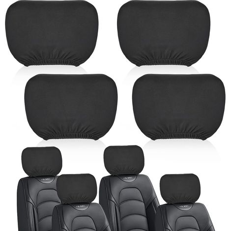 fundas para reposacabezas de coche, lavables, universales para reposacabezas delanteros y traseros de coches, furgonetas y camiones. (1/5)