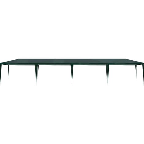 Tente de réception, Pavillon, Pergola, Tente de jardin, 3 x 12 m PE Vert OIB6448E (1/3)