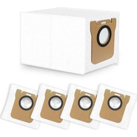 Confezione da 5 sacchetti di ricambio per aspirapolvere robot, grande capacità 2,5 l, compatibili con Xiaomi X10/X20/L10/M40. (1/4)