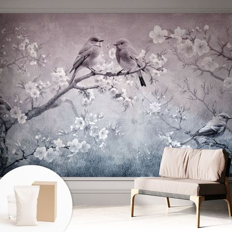 Tapete Vliestapete mit Kleber - Fototapete mit Motiv - Wandtapete modern - Wandgestaltung Zarte Natur 312x219 cm (1/5)
