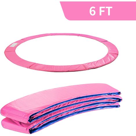 Greenbay 6FT Replacement Trampoline Surround Pad Foam Safety Guard Spring Cover Padding Pads Pink (1/4)