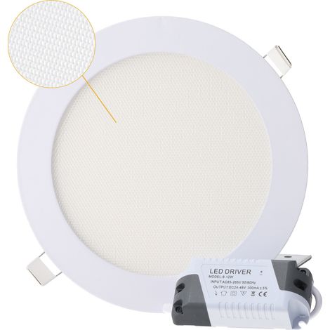 LED-Panel 6 W 400 lm, kreisförmig, CCT (Einstellbar Lichtton), UGR17, 40.000 Std.