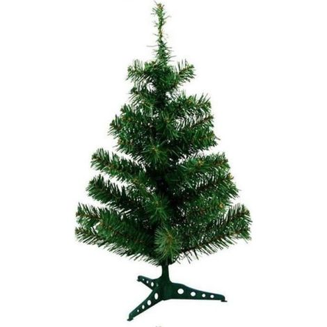 Sapin De Noël - 60 cm - Avec Pied Et Ornaments - Décoration De Table Intérieure - 1 Pièce (1/3)