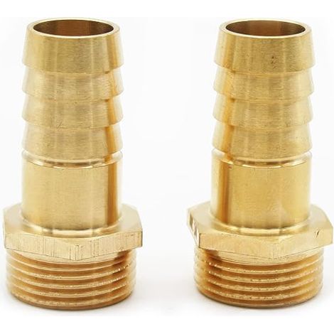 Hose Connector 12 mm Cannula Fittings 3/8" Plumbing Accessories Brass Hose Connection, Water Pressure Reducer, Water Pump, Swimming Pool (1/3)