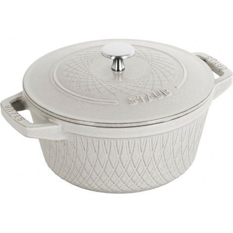 Staub Twist Cocotte Z1023-187 - Pentola rotonda in ghisa smaltata di 20 cm, compatibile con induzione