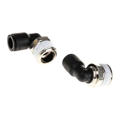 Adaptateur fileté coudé Legris LF3000 vers Enfichable 10 mm R 1/2 Mâle ( Prix pour Paquet de 2 )