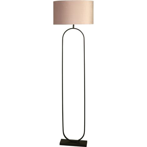 Lampadaire Modish noir avec teinte rose - EU95101PI