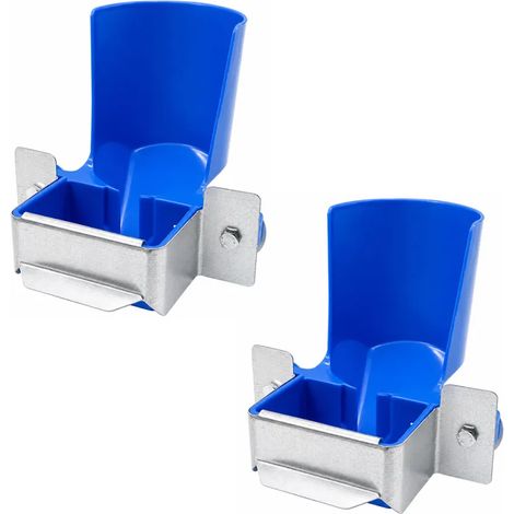 Abreuvoir porte bouteille lot de 2 fixation cage - galvanisé (1/5)