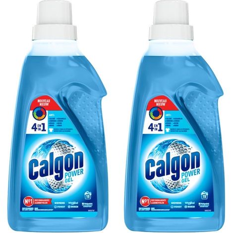 Gels 3en1 Anticalcaire Nettoyant pour Lave-linge (Lot de 2 - 750 ml) (1/5)