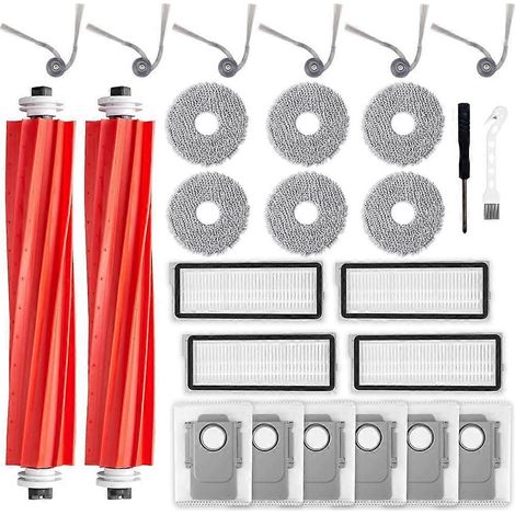 Lot de 26 accessoires pour robot aspirateur Roborock QV 35A / QV 35S : brosse, sac de lavage et filtre de rechange (1/5)