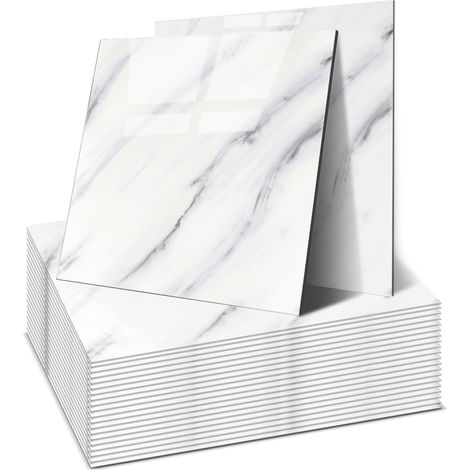 Lot de 22 stickers muraux autocollants 30x30 cm,imperméables,anti-taches,découpables,4 couleurs,pour salle de bain,cuisine et salon (Nuvole Fluenti) (1/5)