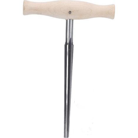 Cheville de violon Alésoir en acier inoxydable, lame tranchante, manche en bois ergonomique, outil de luthier de haute précision (1/5)