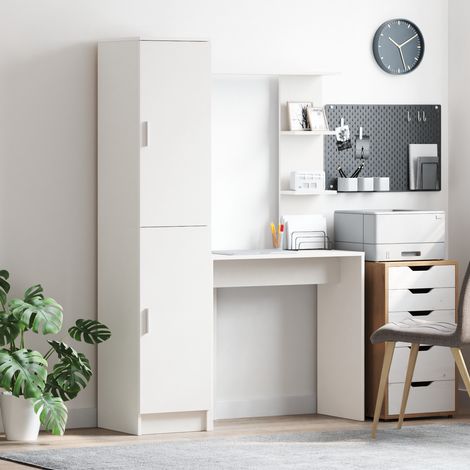 Schreibtisch 2 pcs Weiß