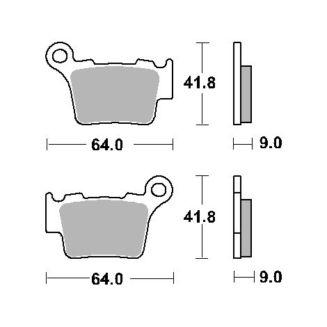 PASTILLAS DE FRENO DE CARBONO PARA USO TODO TERRENO SBS KH368