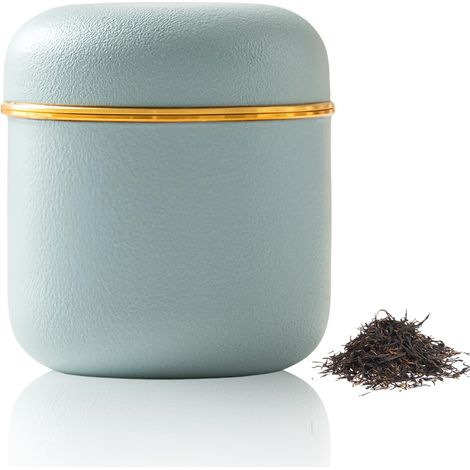 Kleiner Keramikbehälter zur Aufbewahrung von Matcha (160 ml), Keramikdose mit Deckel, für Tee, Salz, Müsli und andere Lebensmittel in der Küche (1/5)