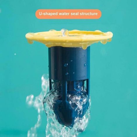 Siphon De Sol Pour Douche - ABS+TPR - Drainage 360 Degres - Anti-Odeur - Convient Cuisine Salle De Bain Buanderie - 1 Unite (1/5)