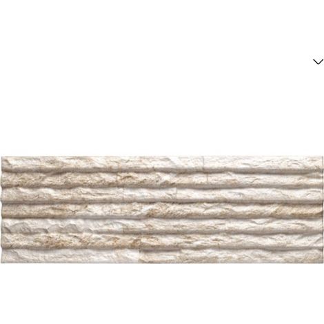 Carrelage effet parement Castellana sable 15×45 cm - Réflex Boutique