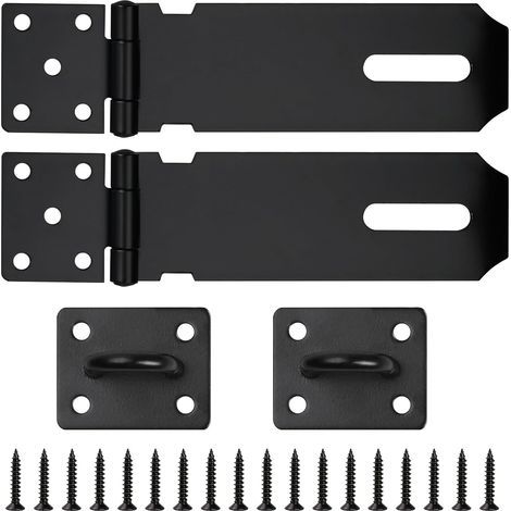 2Pcs Tür Vorhängeschloss 5in Türschloss Latch Außentür für Tor Schuppen Locker
