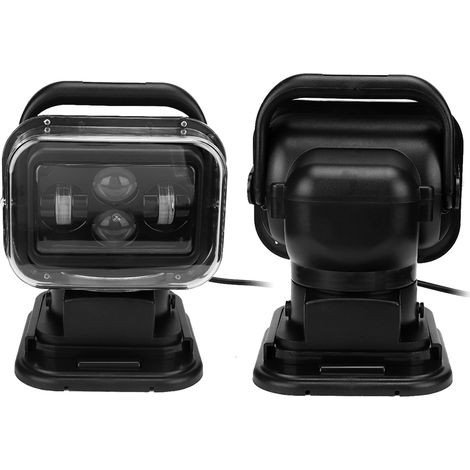 Projecteur LED 60W avec télécommande, étanche, pour bateau, voiture ou extérieur (1/5)