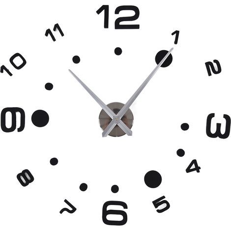 Kit d'horloge murale numérique 3D à monter soi-même avec échelle adhésive. horloge décorative durable pour la maison (1/4)