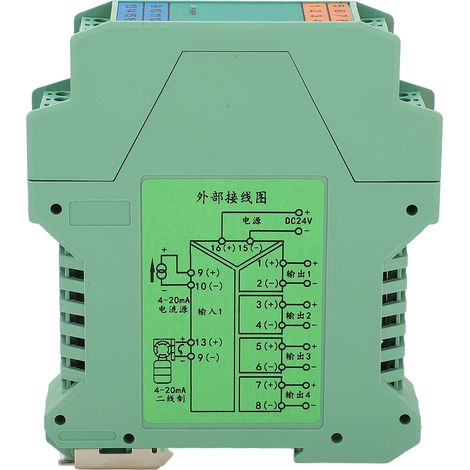 Conditionneur de signal CC 1 entrée 4 sorties 4‑20mA, faible consommation, transmetteur de courant pour contrôle automate PLC (1/5)