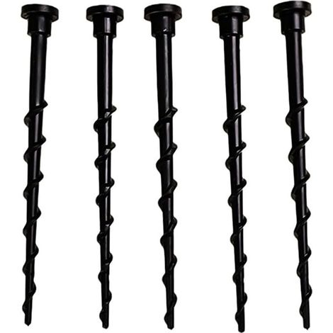 Piquet Robot Tondeuse ABS Noir Accessoires Pour Tondeuses à Gazon Jardin(Noir) 14cm (1/5)