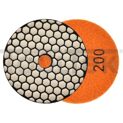Disco lucidante per levigatura a secco di gres 100 mm GR200 (5/250) (1/4)