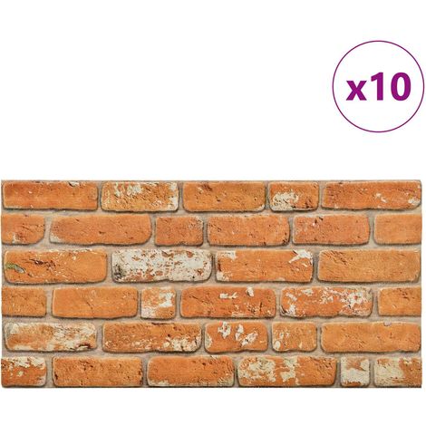 Maison Exclusive - Pannelli da parete 10 pcs Mattone 100 x 50 cm Schiuma EPS