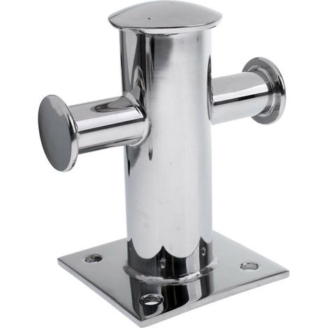 Bollard transversal en acier inoxydable 304 - Bollards d'amarrage, accessoires de quincaillerie marine et nautique - Bollard transversal simple (140 mm de hauteur) - Acier inoxydable 304 (1/4)