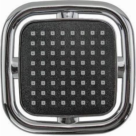 TRADE SHOP - Soffione Doccia Quadrato 11x11 Cm Ugelli Fori Bagno Miscelatore Accessori 69281 -