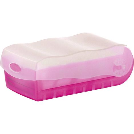 HAN CROCO 997-663 Schedario Translucido , Rosa Numero max. di schede: 900 Schede DIN A7 orizzontale incl. 100 cartoncin