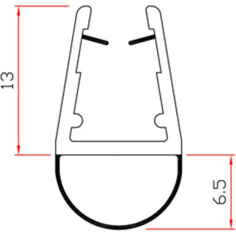 GUARNIZIONE PER BOX DOCCIA 2 M MOD.401- TRAFILO- 10,0 pz