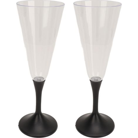 Lot de 2 verres à champagne lumineux pour bars et boîtes de nuit, verres à vin lumineux colorés en ABS pour cocktails (1/5)