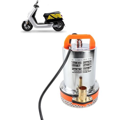 Pompe Submersible CC avec Panneaux Solaires et Systèmes de Batterie, Pompe à Eau Solaire jusqu'à 8 M de Levage, Idéale pour le Jardin, L'irrigation Agricole, les étangs, les (12V) (1/5)