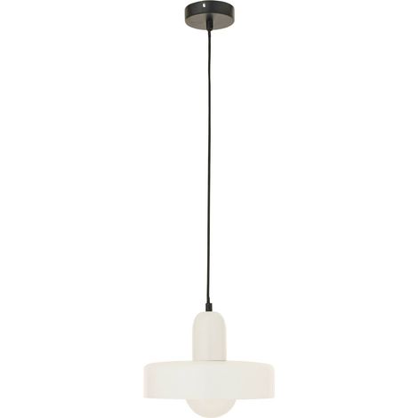 Suspension rétro en verre blanc - blanc (1/5)