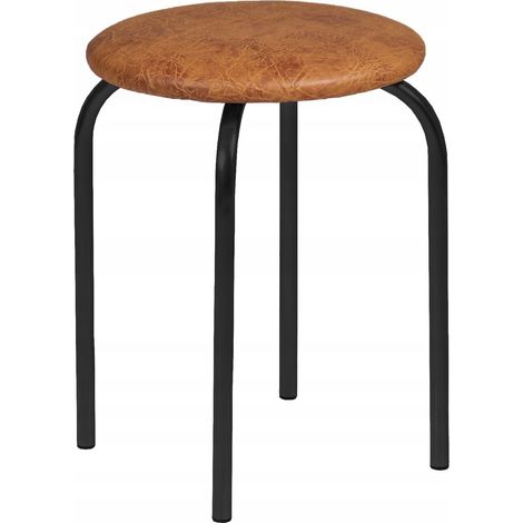 Tabouret/Fauteuil en métal noyer noir avec structure en métal pour salle à manger/loft Furnitex (1/3)