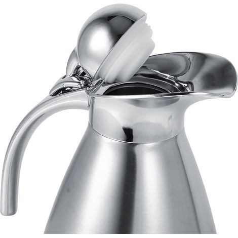 Cafetière isotherme en acier inoxydable à double paroi sous vide, 1,5 L, argentée (1/5)