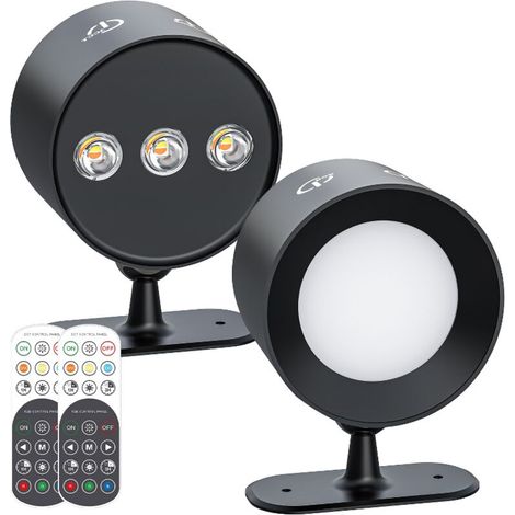 Veilleuse, projecteur télécommandé de 15 mm, LED rechargeable, magnétique, veilleuse d'intérieur pour caves à vin et armoires. (1/3)