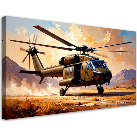 Wandbild Hubschrauber 100x50 cm (1/5)