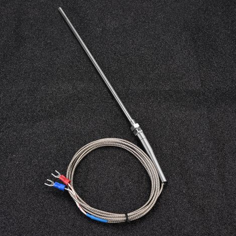 M8 Gewinde Typ K Thermoelement 200 mm Sonde Temperaturfühlerdraht 0-400℃ (3 m) (1/5)