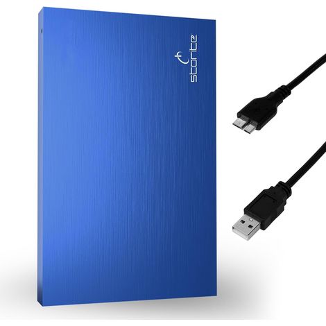 Disque Dur Externe Portable 120 Go USB 3.0 2,5 Pouces pour PC-Bleu (1/5)
