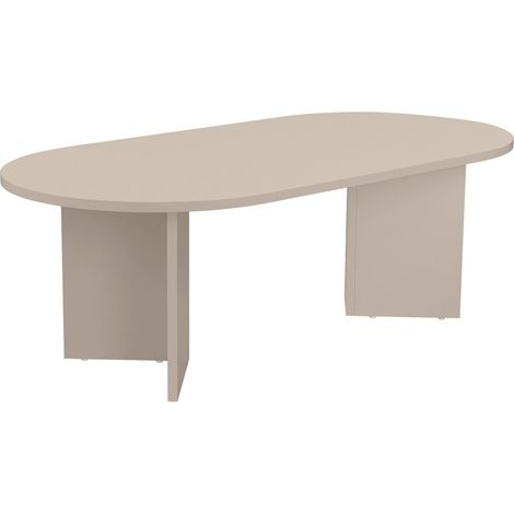Calicosy – Table basse ovale 119 cm – Panneaux mélaminés – Résistante aux tâches – Grand plateau pour rangement – Dimensions 119x60x39,8 cm